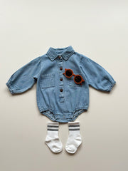 The Classic Denim Romper