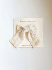 Elodie lace bow