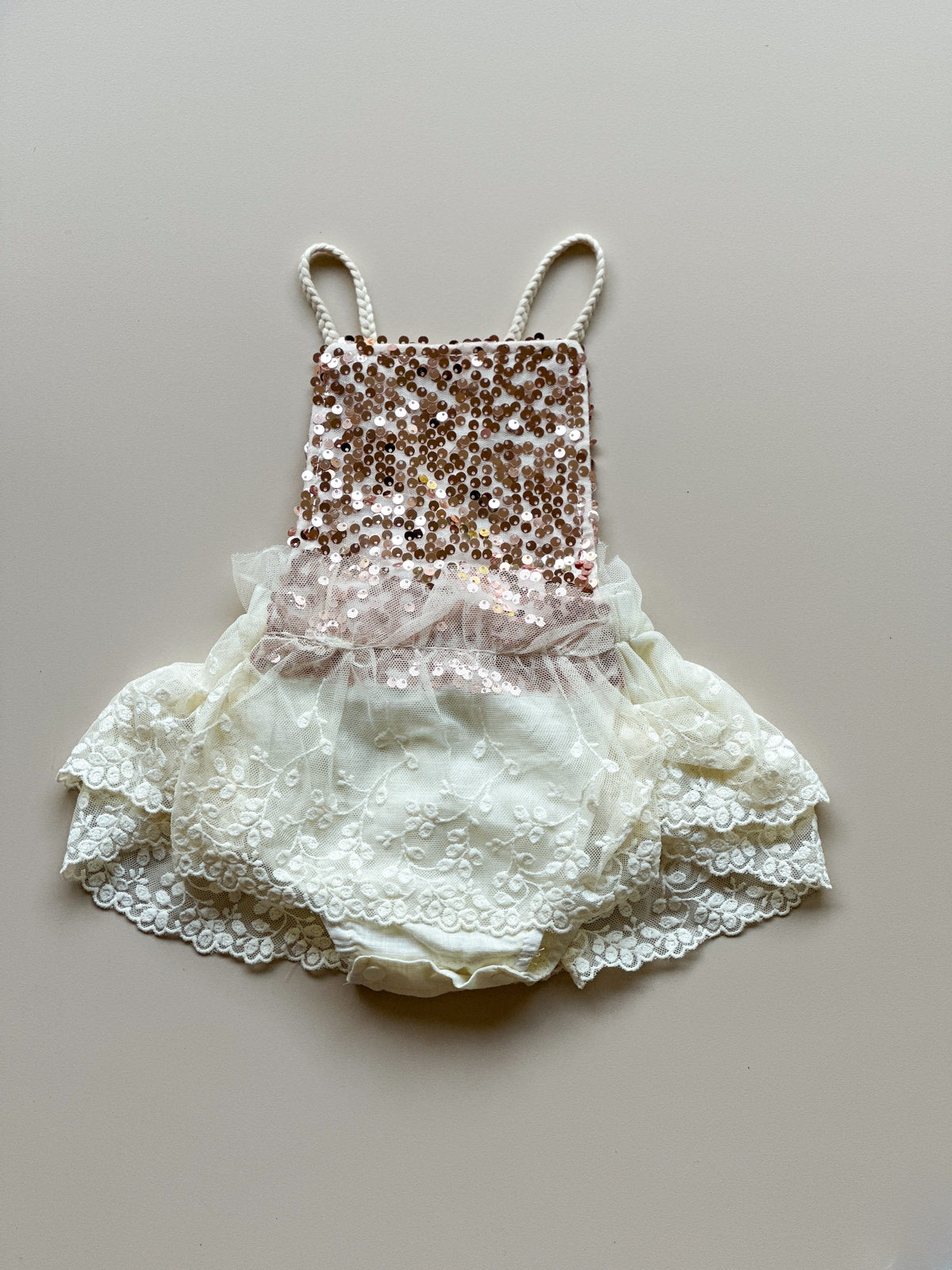 Twinkle Lace Romper