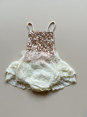 Twinkle Lace Romper