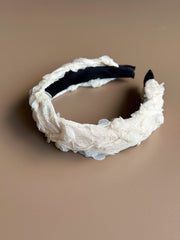 Floral lace headband