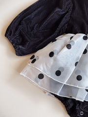 Aubrey black Dress with headband