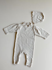 Mabel Knit bodysuit+bonnet