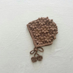 Crochet bonnet hat