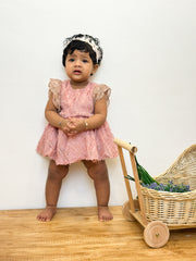 Roselle lace romper