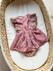 Roselle lace romper