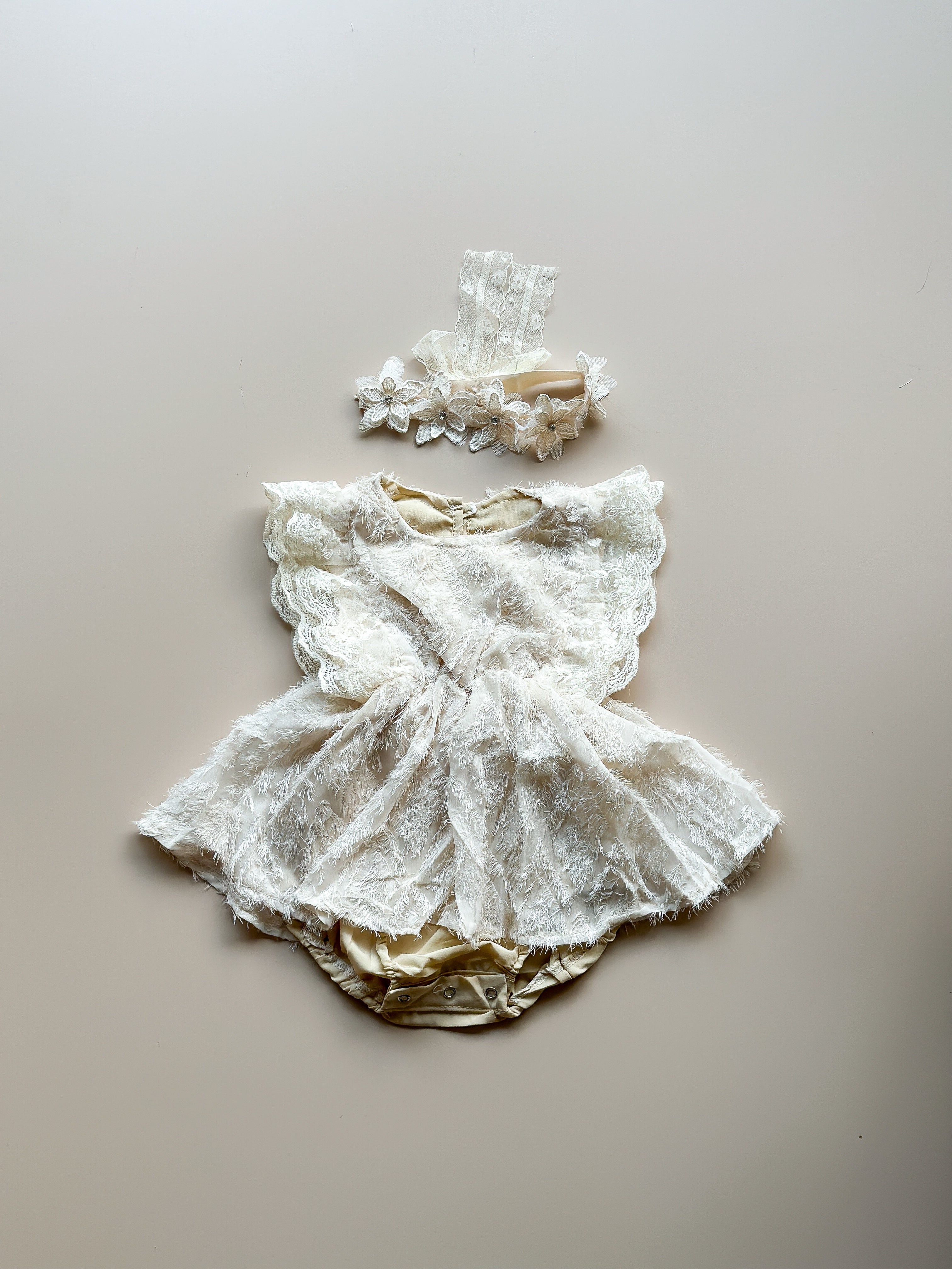 Ivory Haze Romper