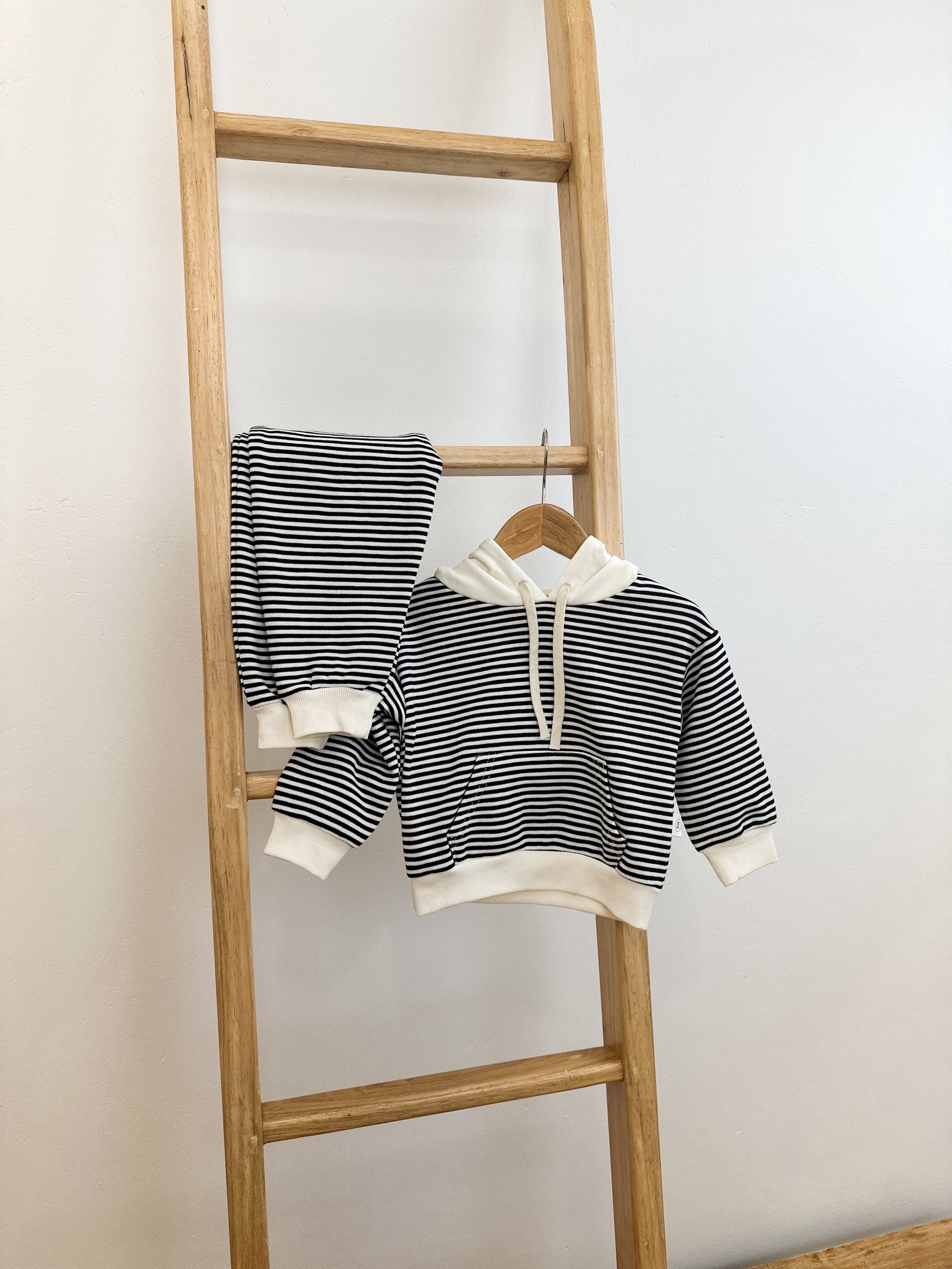 Cozy Stripe Hoodie Set
