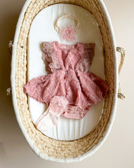 Roselle lace romper