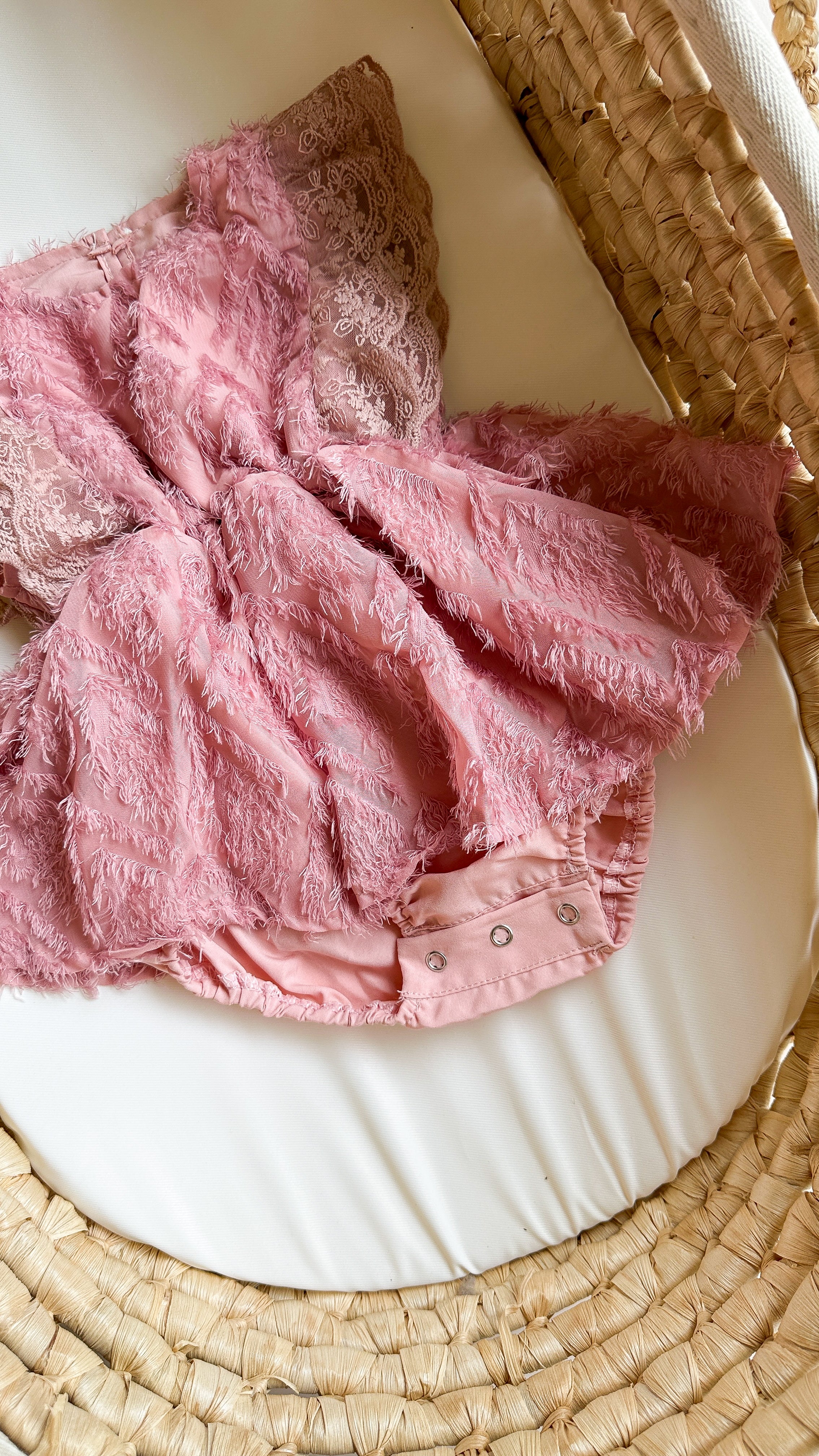 Roselle lace romper