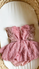 Roselle lace romper