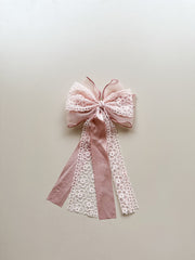 Blush Elegance Bow Clip