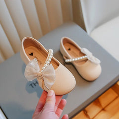 Pearl Bow Princess Flats