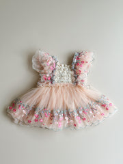 Peach Garden Romper