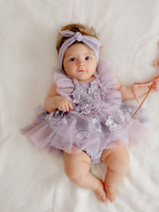 Lilac bloomelle romper