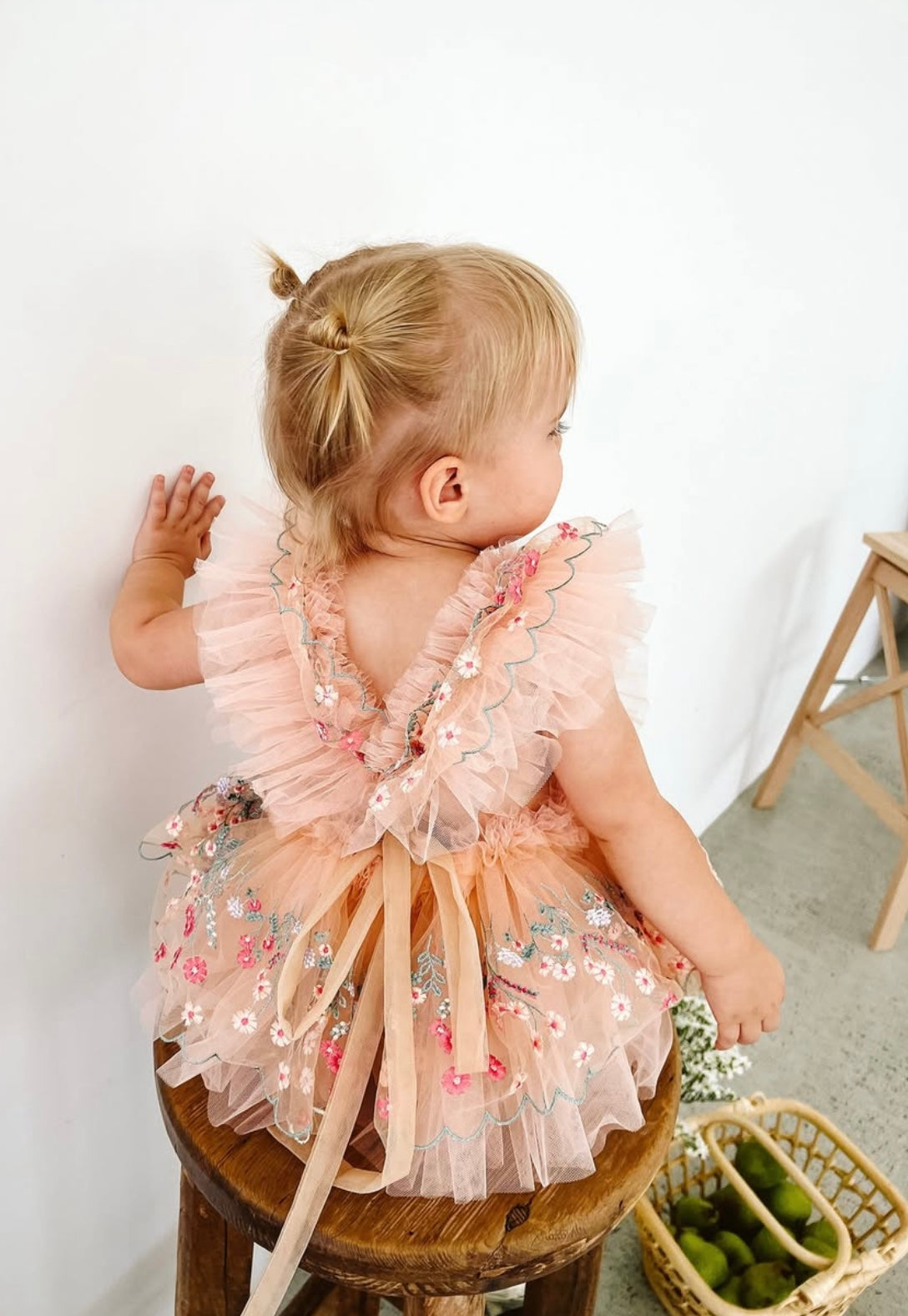 Peach Garden Romper