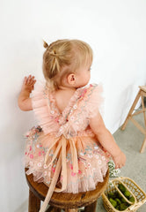 Peach Garden Romper