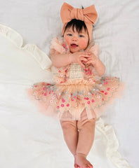Peach Garden Romper