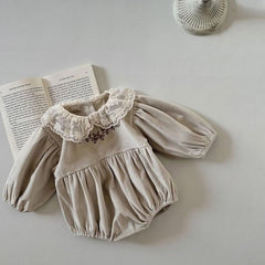Elena lace collar romper
