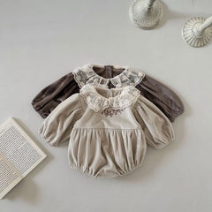 Elena lace collar romper