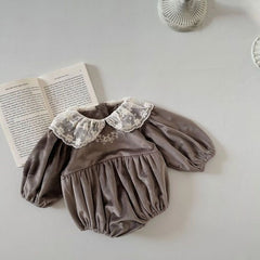 Elena lace collar romper
