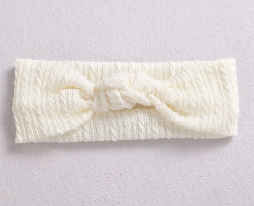 Luna Knotted cardigan knit headband