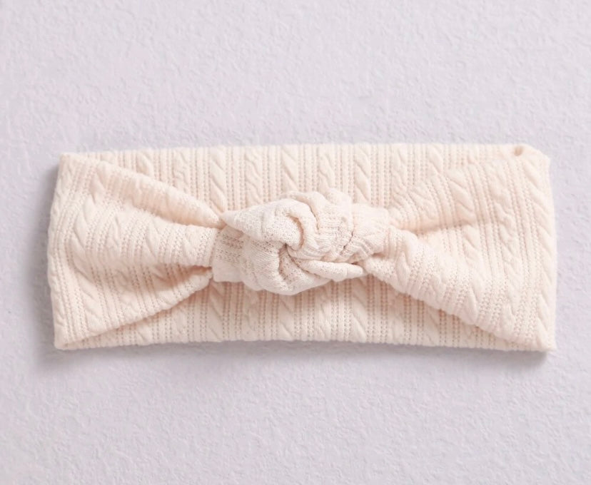 Luna Knotted cardigan knit headband