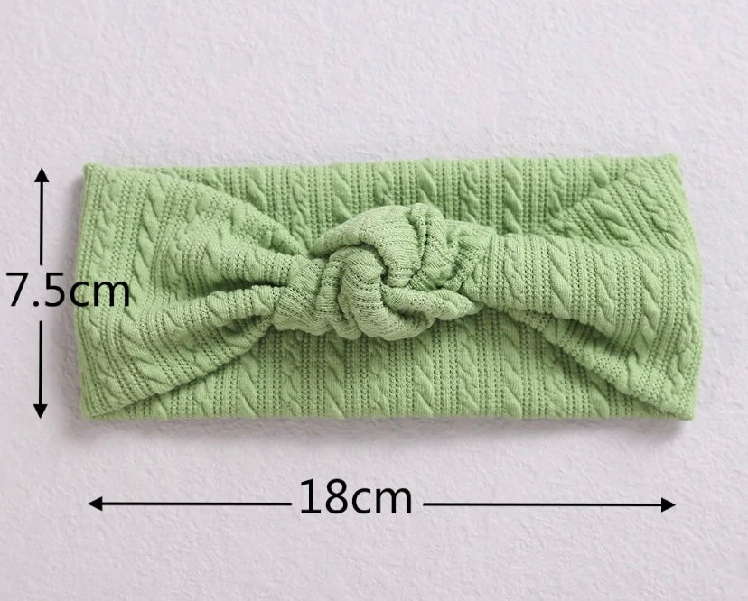 Luna Knotted cardigan knit headband