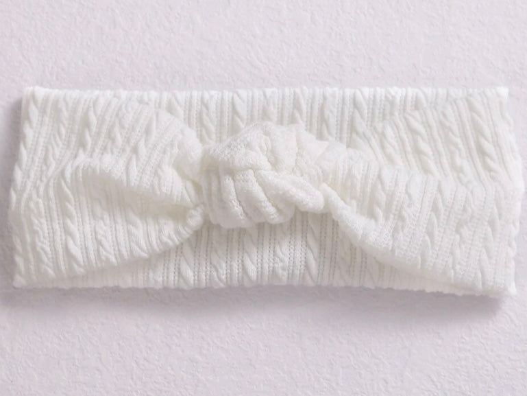 Luna Knotted cardigan knit headband