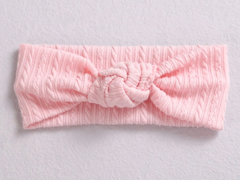 Luna Knotted cardigan knit headband