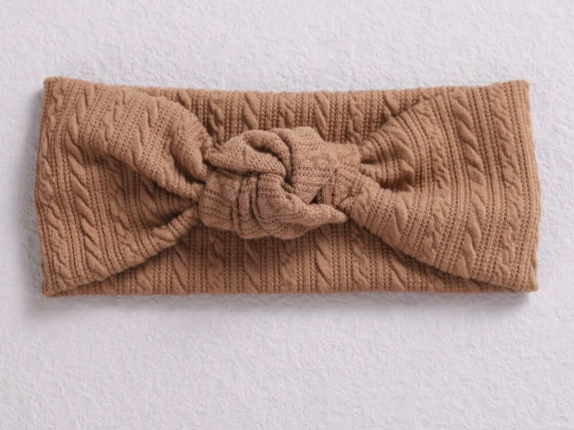 Luna Knotted cardigan knit headband