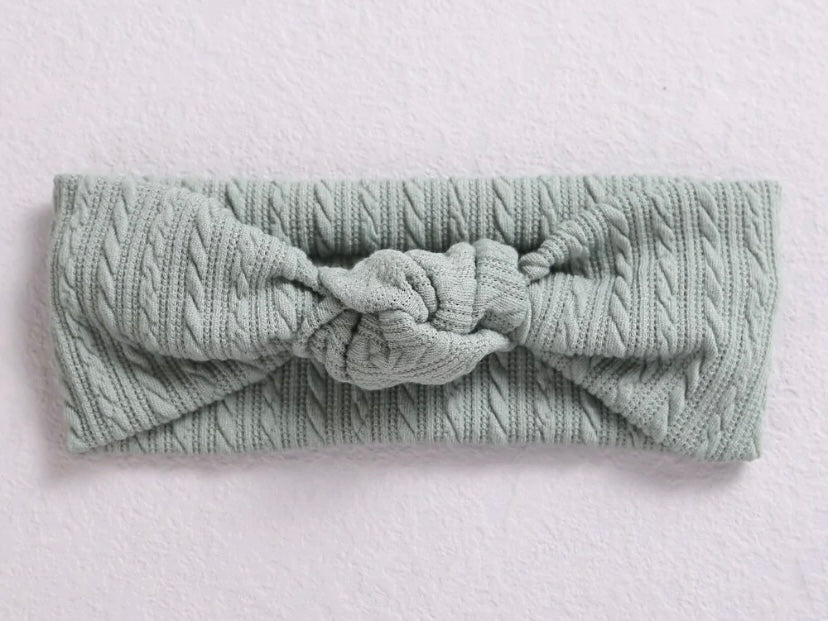Luna Knotted cardigan knit headband