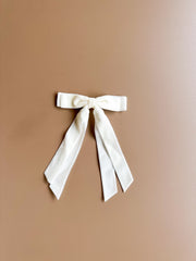 Velvet Charm Bow Clip