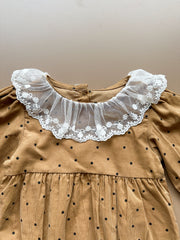 Caramel Dots Romper