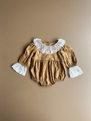 Caramel Dots Romper