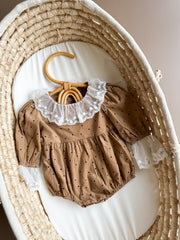 Caramel Dots Romper