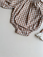 Mae Gingham Romper
