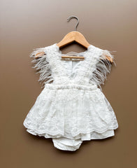 Adel white romper