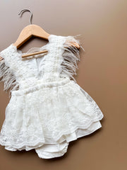 Adel white romper