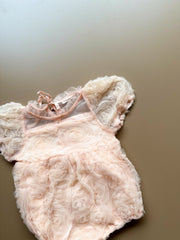 Twila pink flower romper