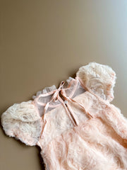 Twila pink flower romper