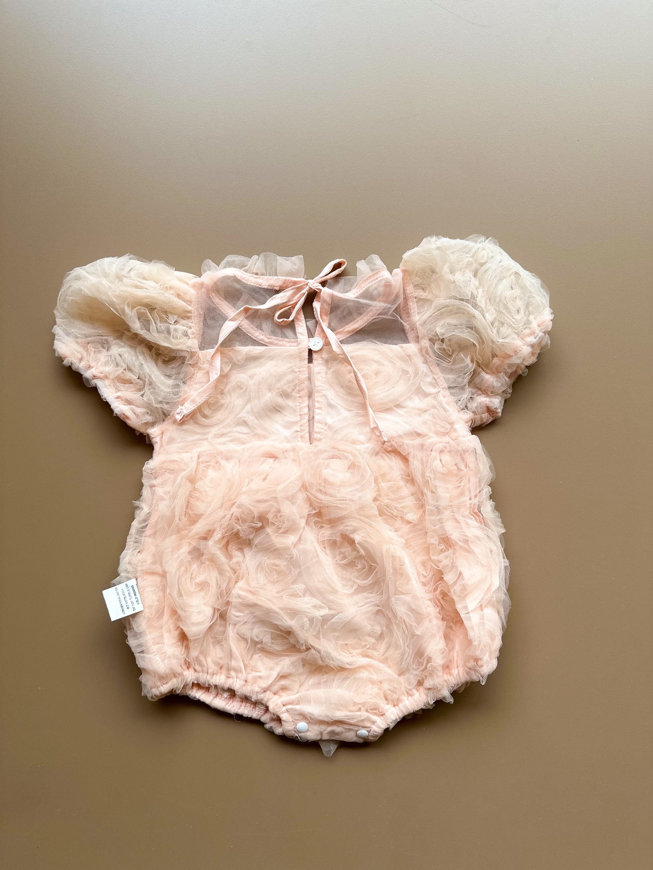 Twila pink flower romper
