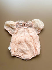 Twila pink flower romper