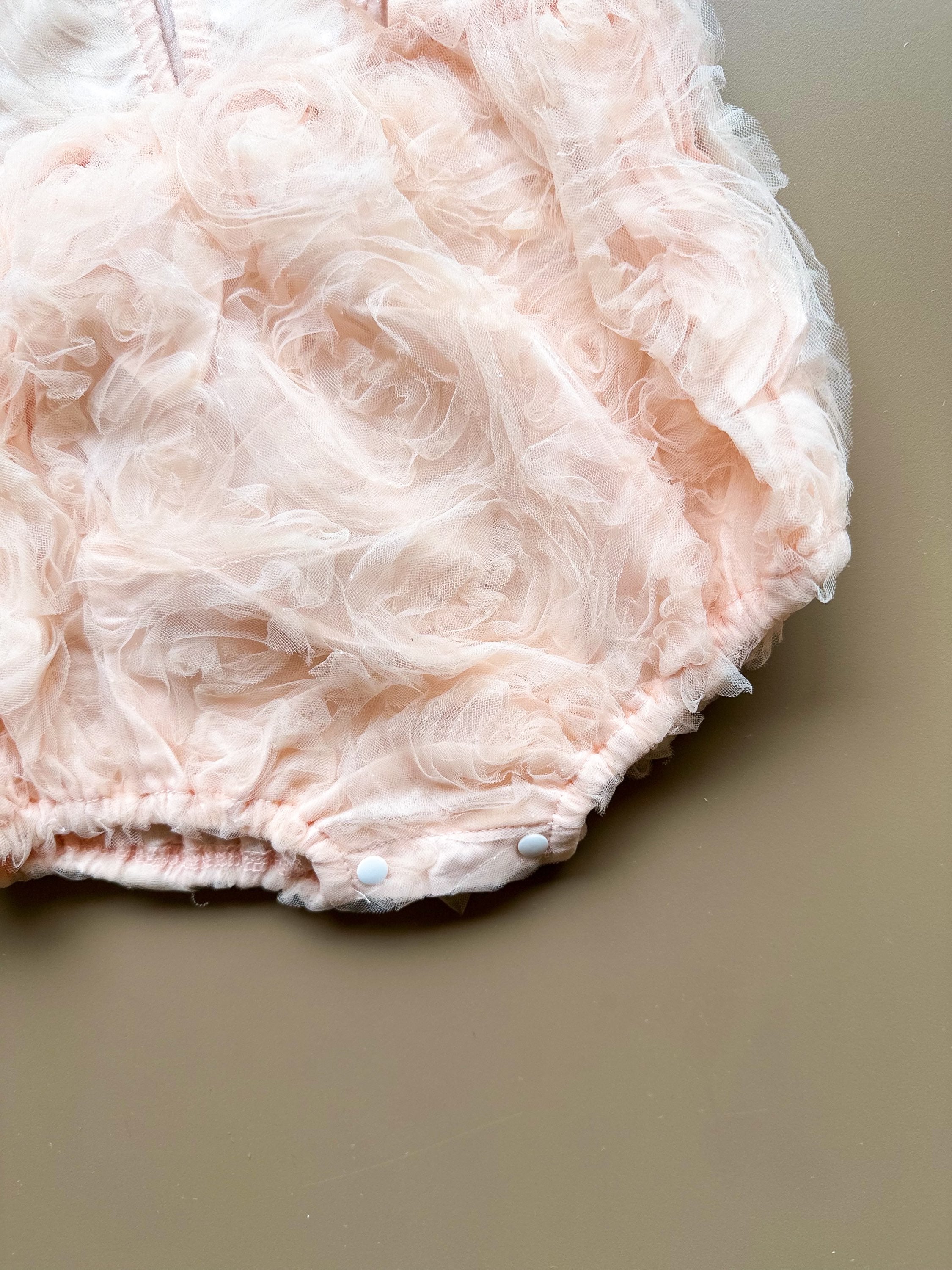 Twila pink flower romper