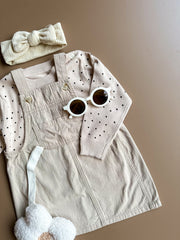 Polka Charm Pinafore Set