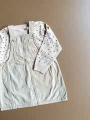 Polka Charm Pinafore Set