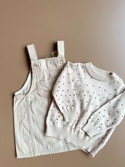 Polka Charm Pinafore Set