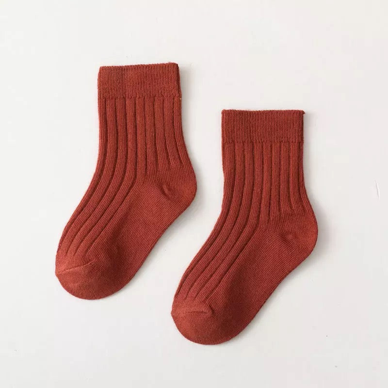 Classsic sunken stripe short socks