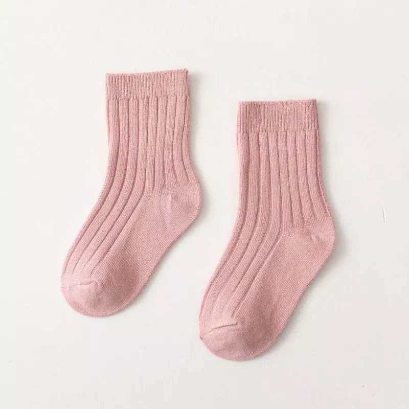 Classsic sunken stripe short socks
