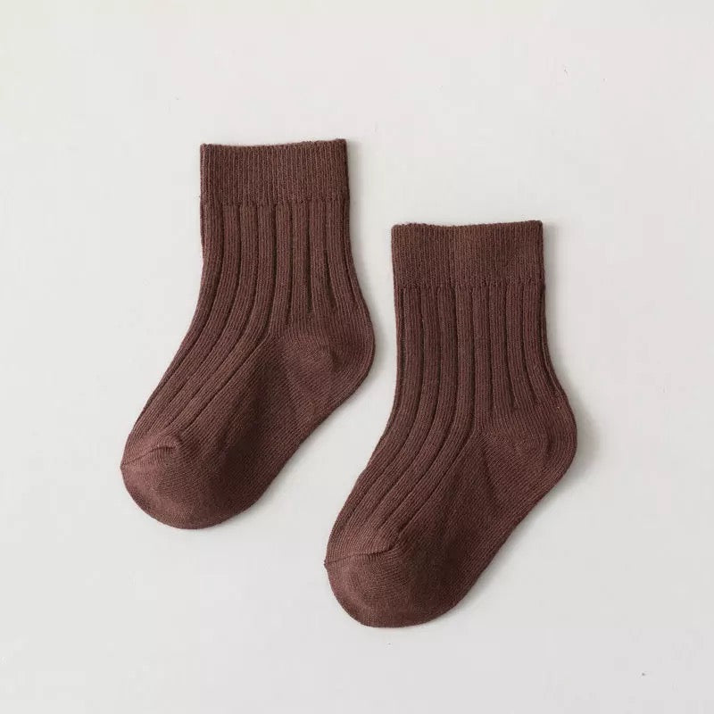 Classsic sunken stripe short socks